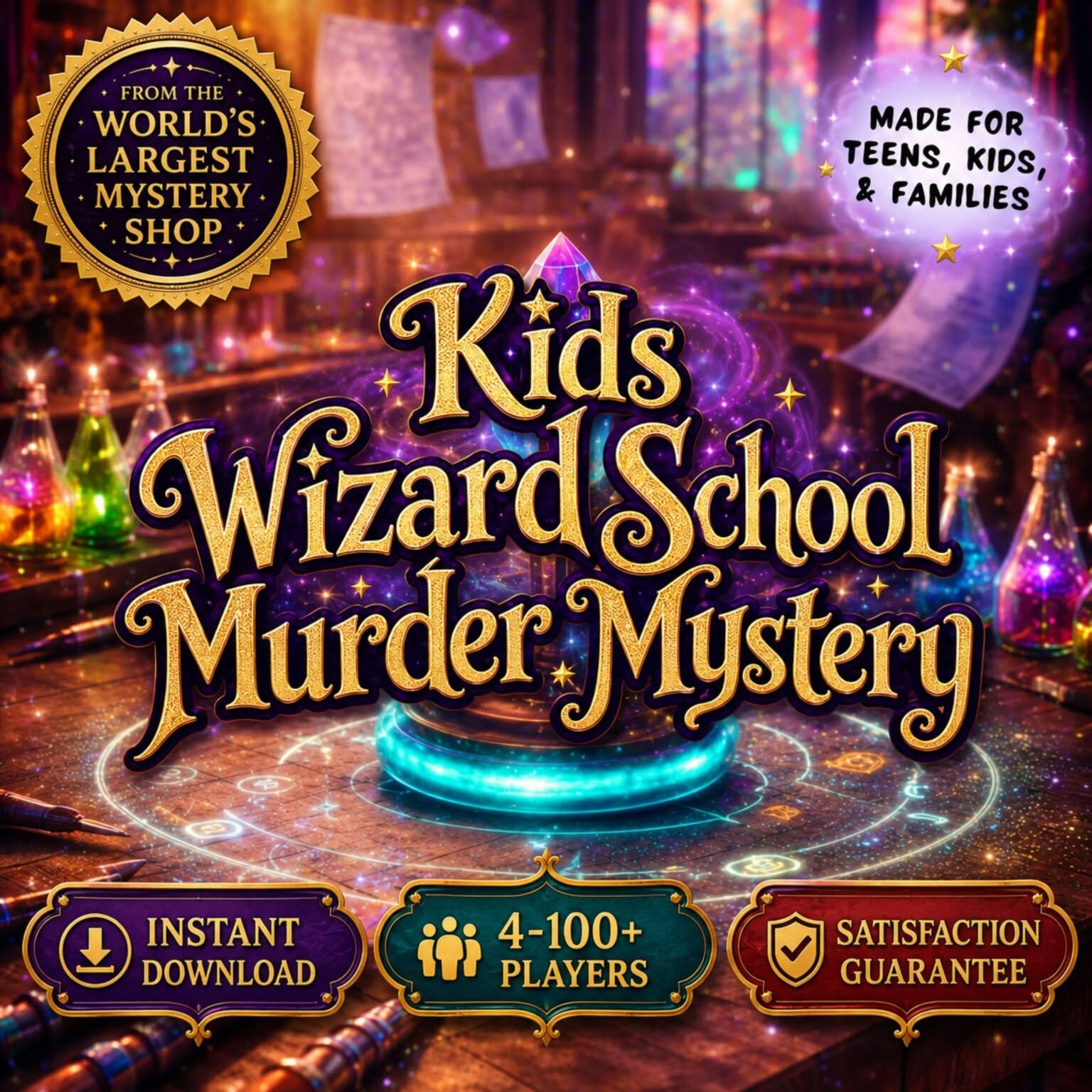Wizard School Mystery Game for Kids & Tweens