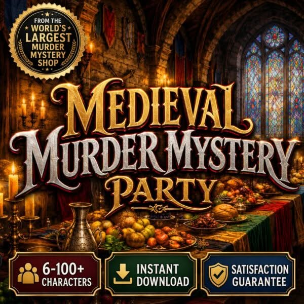 Interactive Medieval Murder Mystery Party Kit | Medieval Mystery Game