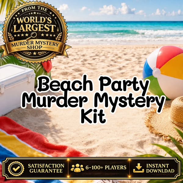 Beach Murder Mystery Game for Teens, Families, Youth Groups