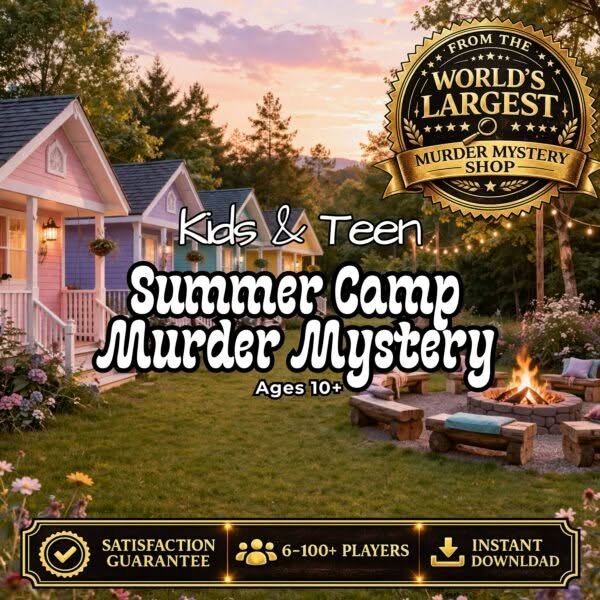 Summer Camp Murder Mystery Party Game for Kids & Teens
