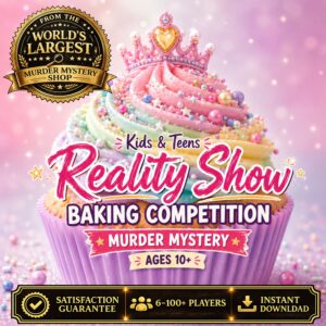 Kids Cupcake Detective Mystery Party Game for Ages 10+