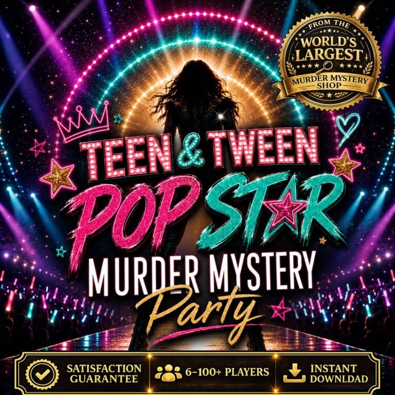 Pop Star Murder Mystery Party for Teen & Tween Girls