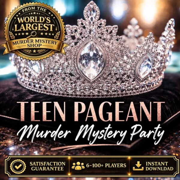Teen Pageant Murder Mystery Party Game for Teens & Tweens
