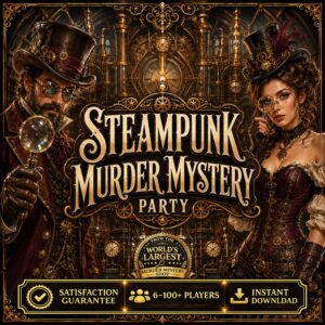 Steampunk Murder Mystery Party Game Printable