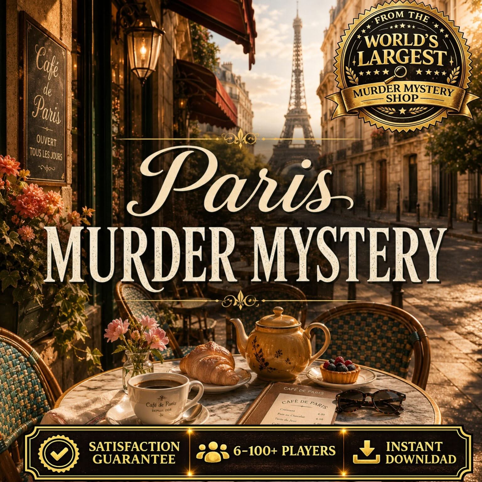 Paris Murder Mystery Party Game for Teens and Adults
