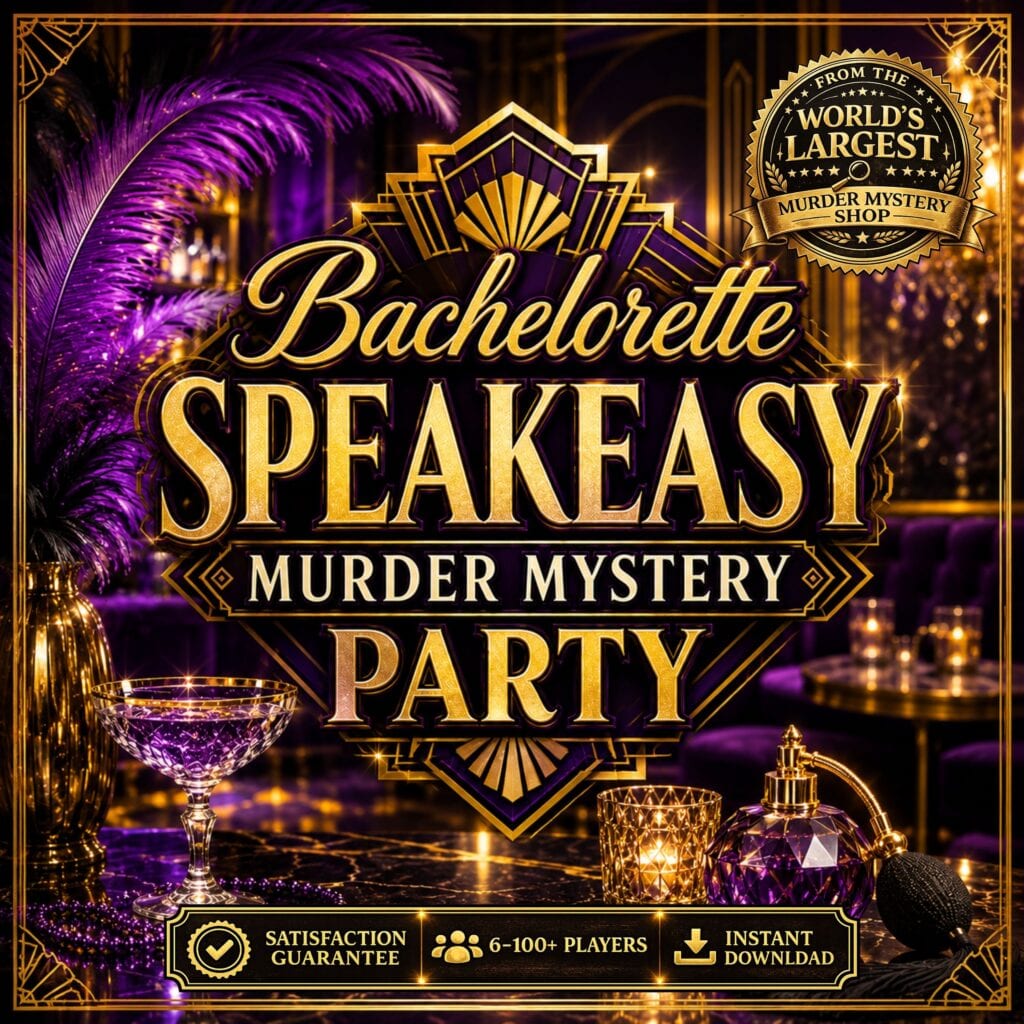 Bachelorette 1920s Speakeasy Murder Mystery Party Game
