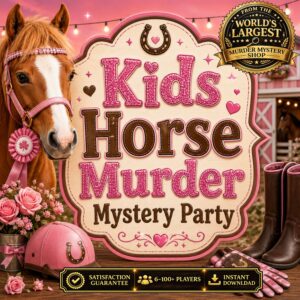 Horse Birthday Party Mystery Game for Kids