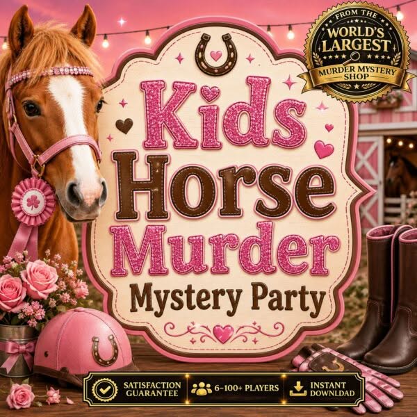 Horse Birthday Party Mystery Game for Kids