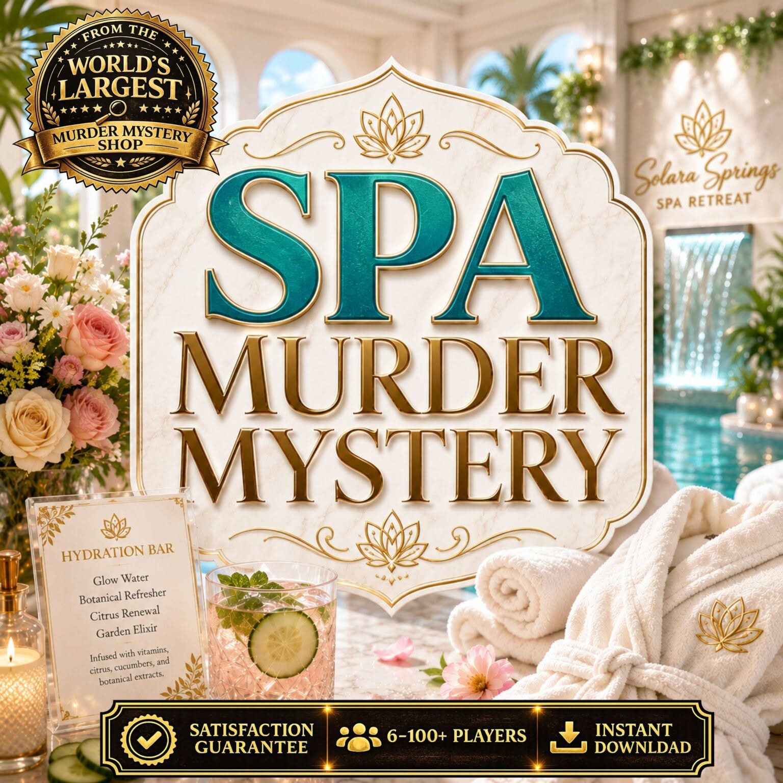 Spa Murder Mystery Party Game