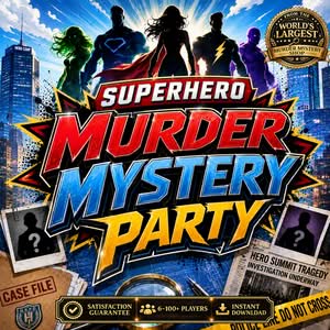Teen Superhero Murder Mystery Party Game