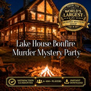 Lake House Bonfire Murder Mystery Game for Teens & Adults