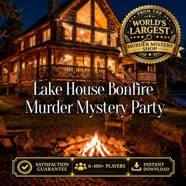 Lake House Bonfire Murder Mystery Game for Teens & Adults