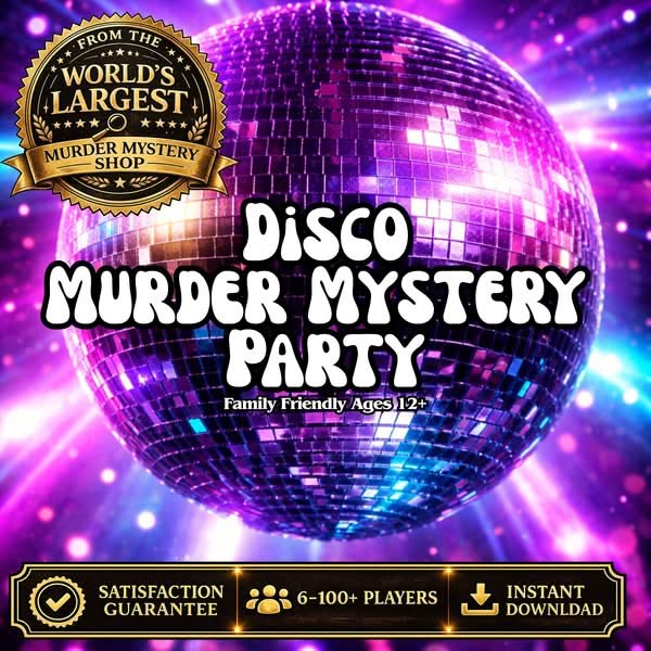 Disco Murder Mystery Party Game | Family Friendly Mystery Dinner