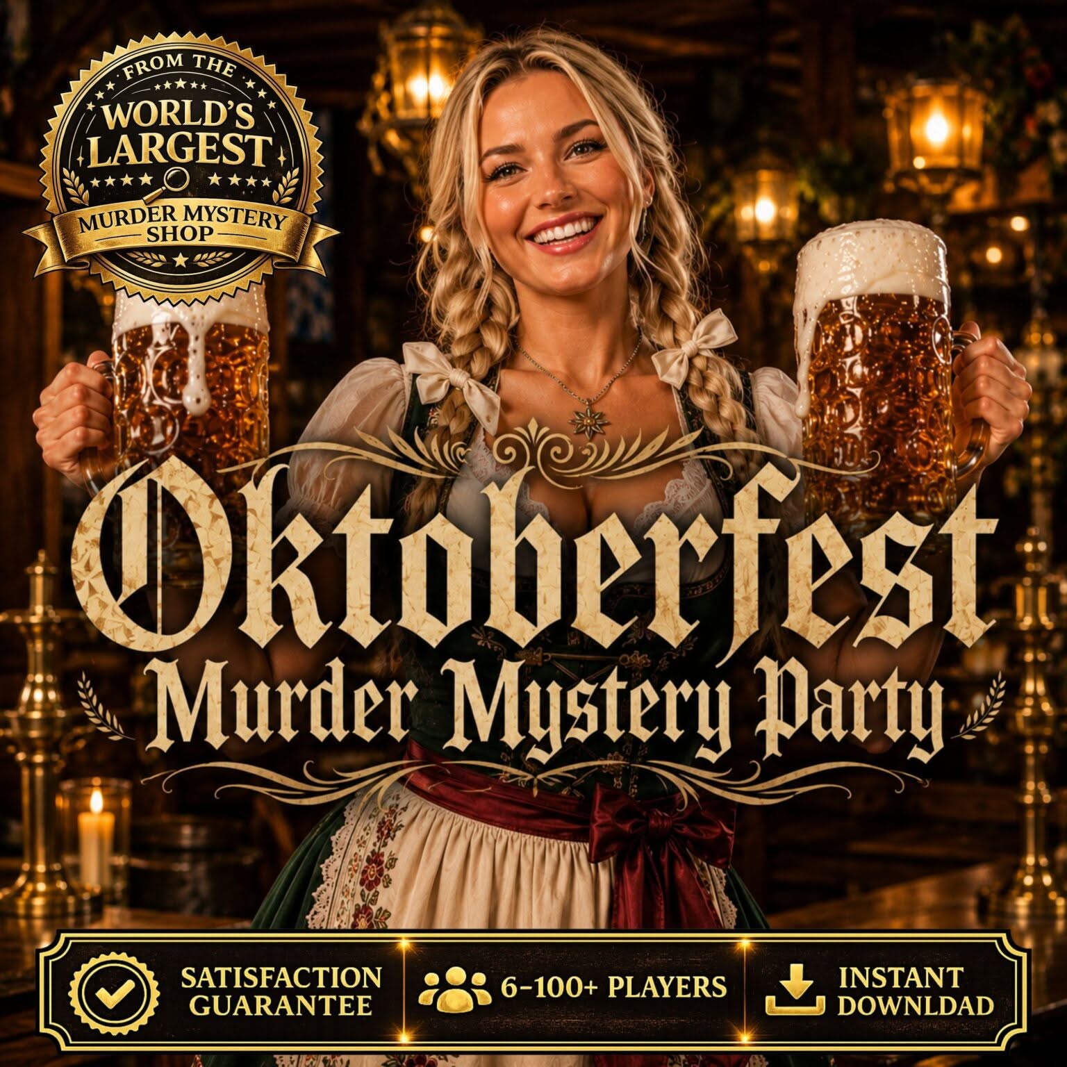Oktoberfest Murder Mystery Party Game | Printable Mystery Dinner Party Game for Adults