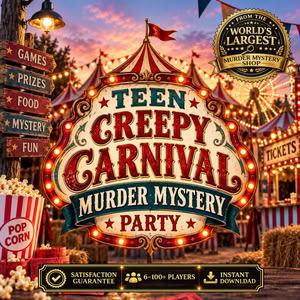 Teen Murder Mystery Game: Creepy Carnival Halloween Mystery for Ages 12+