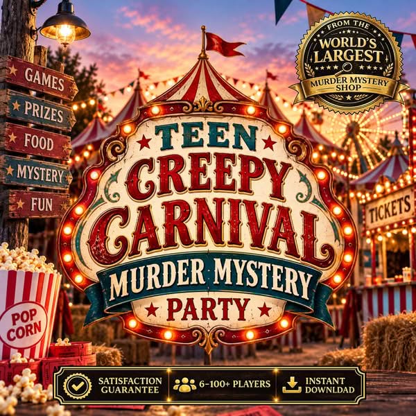 Teen Murder Mystery Game: Creepy Carnival Halloween Mystery for Ages 12+