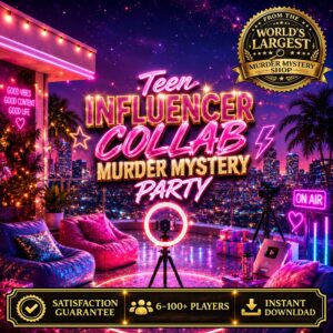 Teen Influencer Murder Mystery Party Game