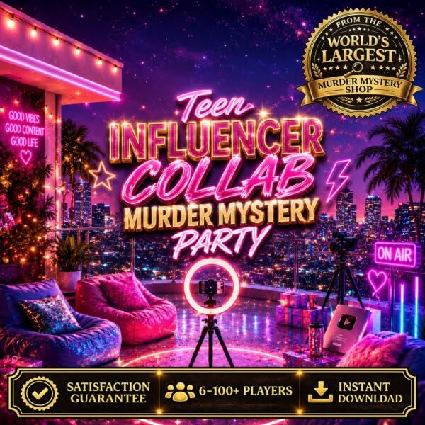 Teen Influencer Murder Mystery Party Game
