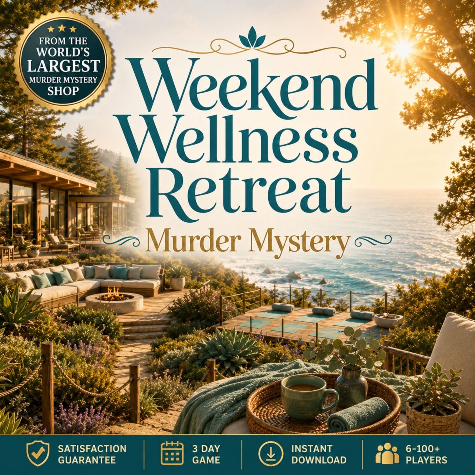 3 Day Murder Mystery Game for Adults | Weekend Retreat