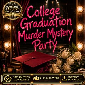 Theatre Graduation Murder Mystery Party Game