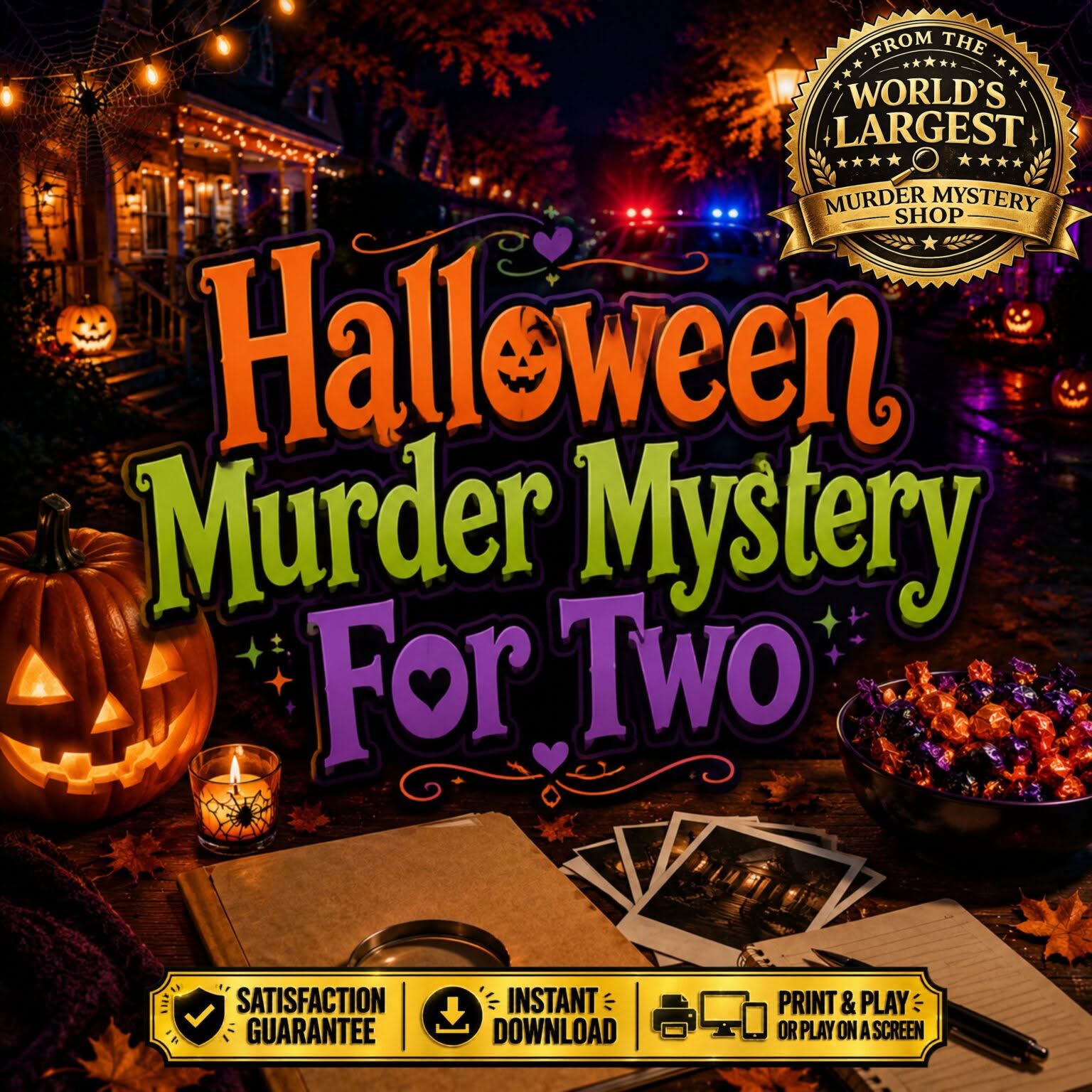 Halloween Murder Mystery Game for Couples