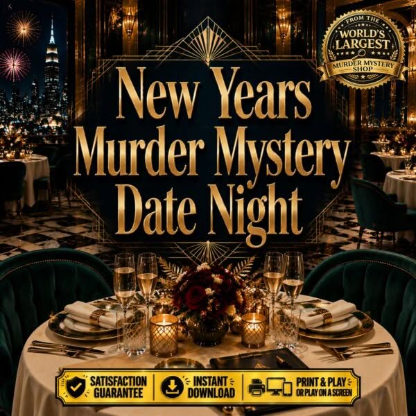 New Years Date Night Murder Mystery Game