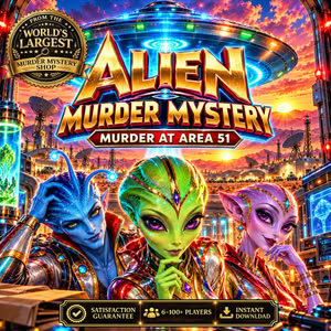 Alien Murder Mystery Party Game: Murder at Area 51